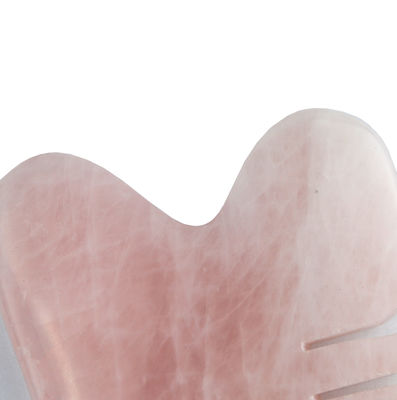Massagem da cabeça Rosa Quartz Gua Sha Peito de escalpe Ferramenta para auto-cuidado da pele Spa lifting facial