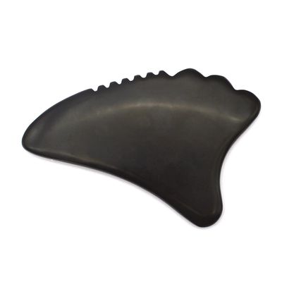 Gua Sha Tool Massagista Facial Bian Stone Eco-friendly Face 105*77mm 114*74mm 2 Pcs AKBS-030 para drenagem linfática facial