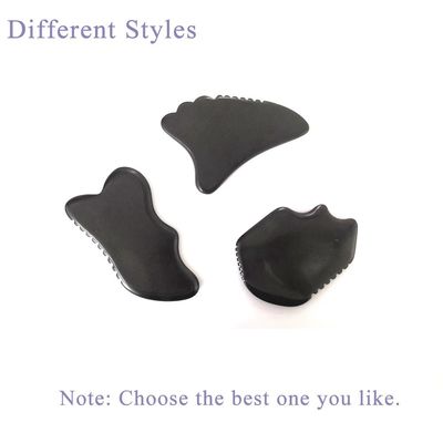 Gua Sha Tool Massagista Facial Bian Stone Eco-friendly Face 105*77mm 114*74mm 2 Pcs AKBS-030 para drenagem linfática facial