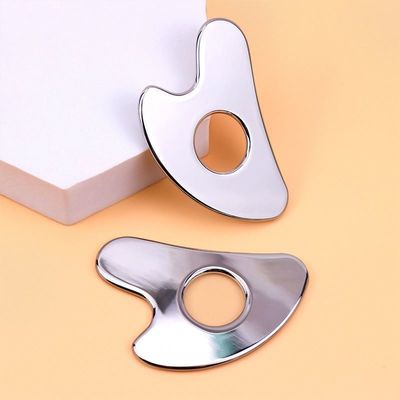 Ferramenta de beleza facial em metal em forma de coração em aço inoxidável para área de massagem de corpo inteiro e OEM / ODM