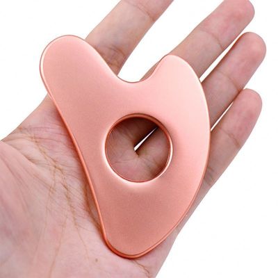 Ferramenta de beleza facial em metal em forma de coração em aço inoxidável para área de massagem de corpo inteiro e OEM / ODM