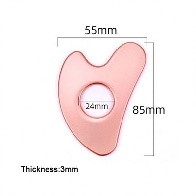 Ferramenta de beleza facial em metal em forma de coração em aço inoxidável para área de massagem de corpo inteiro e OEM / ODM