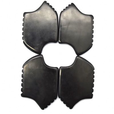 Black Bian Stone Gua Sha Escrava Massager Tool Set para corpo natural e desempenho