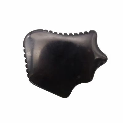 Quadro Gua Sha Natural de Obsidiana Negra para Cuidados da Pele Escrava Facial Massagem Relaxante
