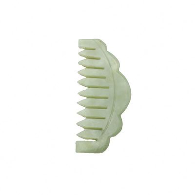 Peito de Pedra de Jade Natural Peito de Scalp Peito de Massagem Gua Sha Peito de Massagem Com Propriedades de Limpeza Meridiana Imagem Perfeita