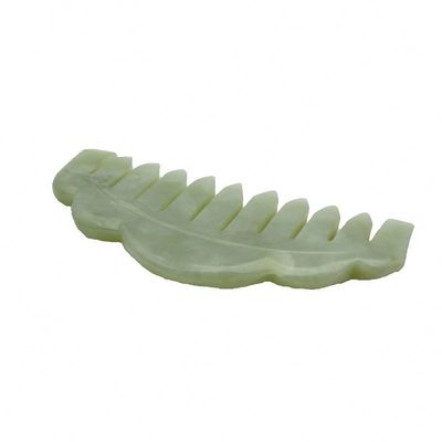 Peito de Pedra de Jade Natural Peito de Scalp Peito de Massagem Gua Sha Peito de Massagem Com Propriedades de Limpeza Meridiana Imagem Perfeita