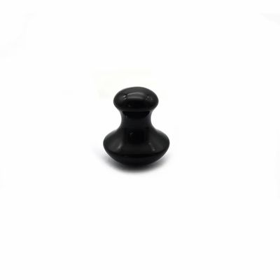 Natural Negro Obsidiana Cogumelo Gua Sha Estética Pedra de Massagem para Cuidado do Rosto e Corpo Acessórios Essenciais