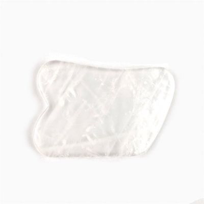 Ferramenta de massagem facial Quartz claro Gua Sha ferramenta de raspagem para SPA e tratamento de acupuntura