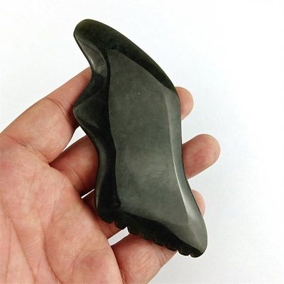 Nefrita Natural Gua Sha Tabela Massagista Facial com Certificado Sim Logotipo Personalizado Ferramentas de Massagem Facial Spa