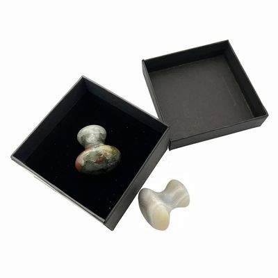 2024 Pedra de sangue Pedra de jade Guasha Fungo Pedra de massagem Gua Sha Face Tool A solução perfeita para reduzir linhas finas