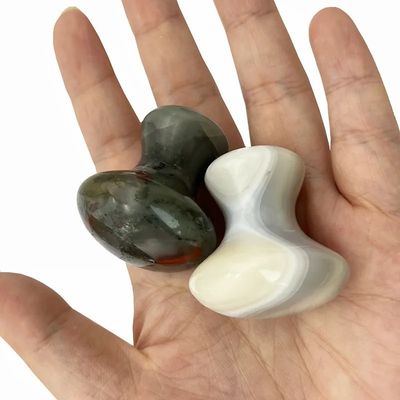 2024 Pedra de sangue Pedra de jade Guasha Fungo Pedra de massagem Gua Sha Face Tool A solução perfeita para reduzir linhas finas