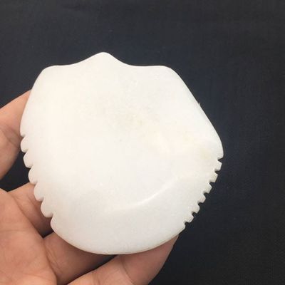 Jade Gua Sha Tabela para Massagem Facial e Corpo Jade Branco Scraping Tool Massager