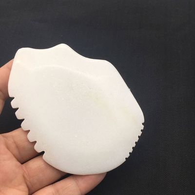 Jade Gua Sha Tabela para Massagem Facial e Corpo Jade Branco Scraping Tool Massager