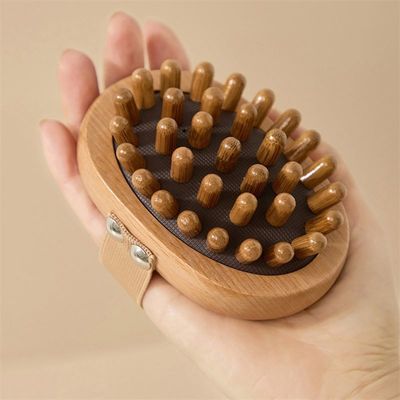 Área de Massagem Corpo inteiro Pincel de Massagem Meridiano Corpo de Madeira Gua Sha Massagista Pincel Com Saco de Ar Para Pincel de Massagem do Coração