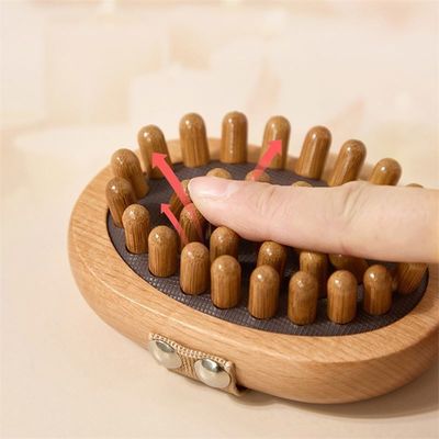 Área de Massagem Corpo inteiro Pincel de Massagem Meridiano Corpo de Madeira Gua Sha Massagista Pincel Com Saco de Ar Para Pincel de Massagem do Coração