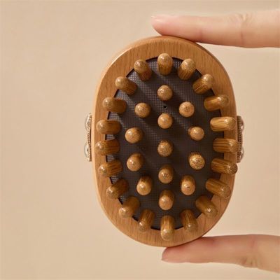 Área de Massagem Corpo inteiro Pincel de Massagem Meridiano Corpo de Madeira Gua Sha Massagista Pincel Com Saco de Ar Para Pincel de Massagem do Coração