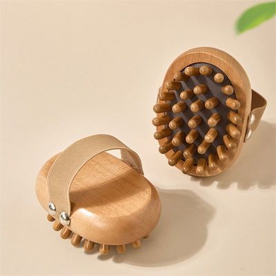 Área de Massagem Corpo inteiro Pincel de Massagem Meridiano Corpo de Madeira Gua Sha Massagista Pincel Com Saco de Ar Para Pincel de Massagem do Coração