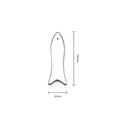 2024 Peixe quente em forma de raspador de aço inoxidável Massagem facial portátil Gua Sha Ferramenta para lifting facial e rejuvenescimento da pele