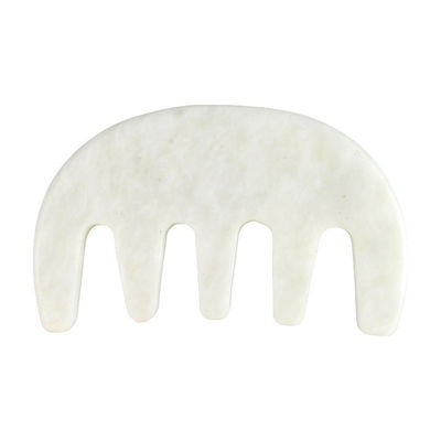 Massagista de Head Spa Chinês Natural Branco Xiuyan Jade Gua Sha Peito de raspagem para 2024 Ferramentas de massagem de tendência