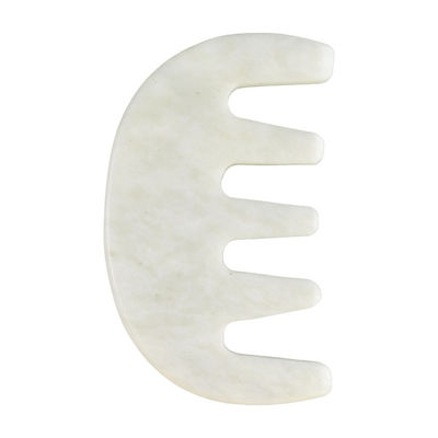 Massagista de Head Spa Chinês Natural Branco Xiuyan Jade Gua Sha Peito de raspagem para 2024 Ferramentas de massagem de tendência