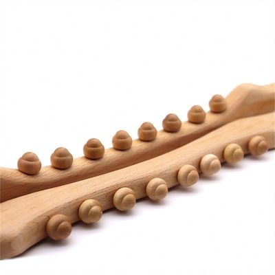 Gua Sha de madeira de raspagem de massagem bastão para todo o corpo mobilização de tecidos moles e Meridian Dredging Massage Tool