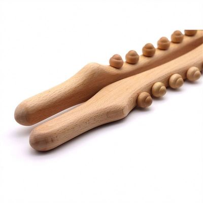 Gua Sha de madeira de raspagem de massagem bastão para todo o corpo mobilização de tecidos moles e Meridian Dredging Massage Tool