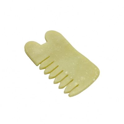 Cuidados com a saúde do corpo Massagem Natural Xiu Yan Pedra de jade raspando Guasha Peitear Cabelo Facial Scalp Gua Sha Escova Ferramentas para a cabeça