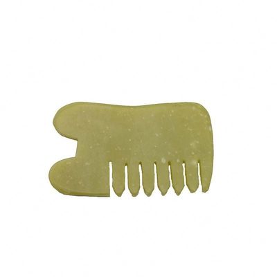 Cuidados com a saúde do corpo Massagem Natural Xiu Yan Pedra de jade raspando Guasha Peitear Cabelo Facial Scalp Gua Sha Escova Ferramentas para a cabeça