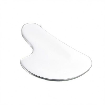 Logotipo personalizado Ferramenta de cuidados com a pele de aço inoxidável Quadro Gua Sha em forma de coração para elevação facial Massagista de metal