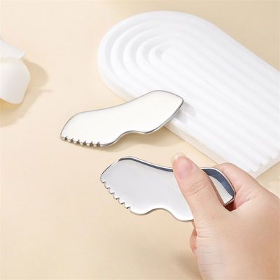 Tela de raspagem de metal de aço inoxidável Gua Sha Tool para logotipo personalizado