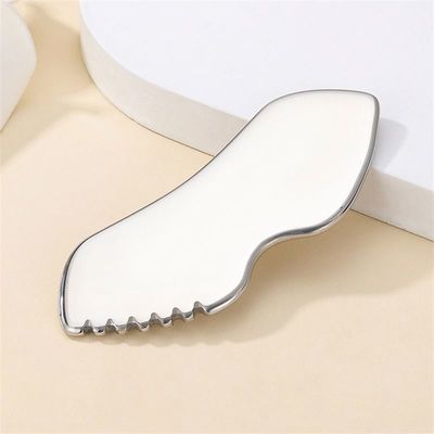 Tela de raspagem de metal de aço inoxidável Gua Sha Tool para logotipo personalizado