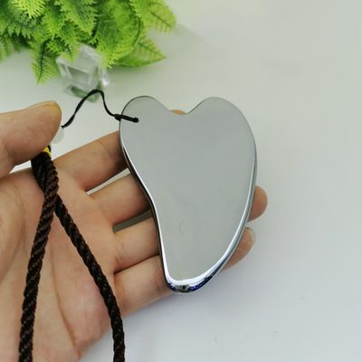 Terahertz Stone Gua Sha Facial Massage Tool 2024 Logotipo personalizado portátil para equipamento de massagem corporal em forma de coração