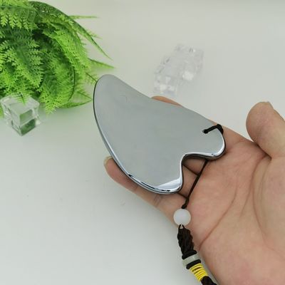 Terahertz Stone Gua Sha Facial Massage Tool 2024 Logotipo personalizado portátil para equipamento de massagem corporal em forma de coração