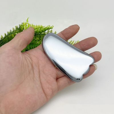 Logotipo personalizado DisponívelD prata Terahertz Gua Sha Massage Scraping Tool para Skin Spa Facial Beauty