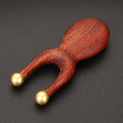 Ferramenta de massagem ocular de latão certificada ISO9001 para ponte nasal Sandalia Facial Gua Sha Massage Comb 95*38mm Tamanho