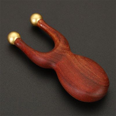 Ferramenta de massagem ocular de latão certificada ISO9001 para ponte nasal Sandalia Facial Gua Sha Massage Comb 95*38mm Tamanho