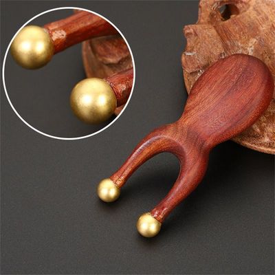 Ferramenta de massagem ocular de latão certificada ISO9001 para ponte nasal Sandalia Facial Gua Sha Massage Comb 95*38mm Tamanho