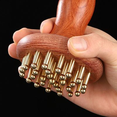 Gua Sha Função Brass Universal Meridiano Massagem Pincel Massagem Corpo Pincel Escalpe Relaxar E Crescimento do Cabelo Máquina de Massagem da Cabeça