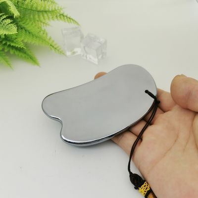 Massagista Facial Pedra Energética Prata Terahertz Tabela de raspagem THz Gua Sha Ferramenta de Massagem 2024 Tendência Produtos Energia Saudável