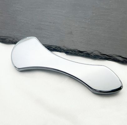 Logotipo personalizado Disponíveld Terahertz Gua Sha Jade Anti Aging Massager Facial para aliviar rugas e relaxamento muscular