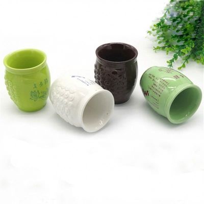 Função de massagem corporal Copo cerâmico de Gua Sha portátil para dragagem de meridianos e tratamento de moxibustião
