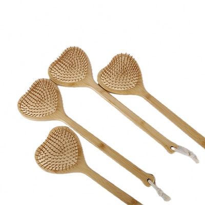 Escrava pessoal para uso doméstico Corpo de bambu Meridiano Massagem martelo Mão longa para alívio de coceira e Gua Sha
