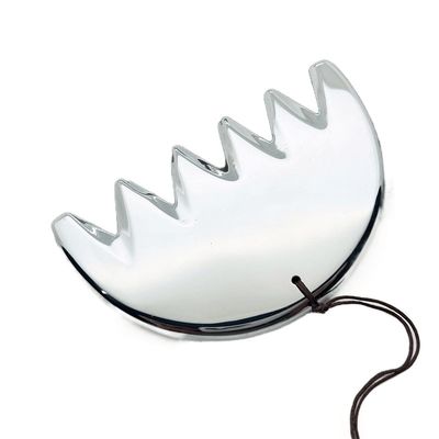 Massagem da cabeça Pedra de energia natural Terahertz Leve Portátil V Face Beauty Grooming Seis Dentes Raspando Peite de Cabeça