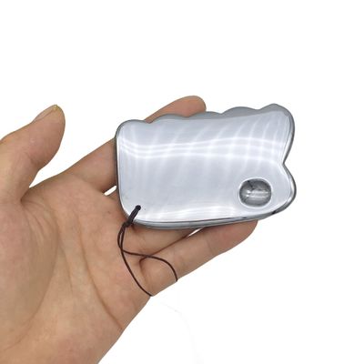 Estilo Terahertz Plate Scraping Massage Tool Gua Sha Guasha Tabela para Massagista de Corpo de Volta Prata