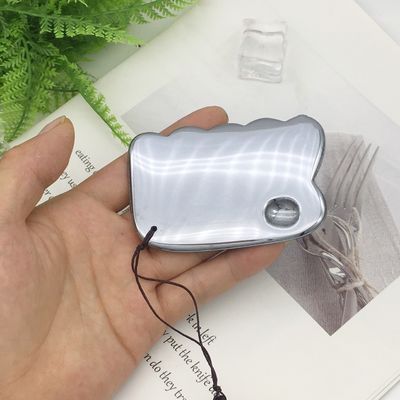 Estilo Terahertz Plate Scraping Massage Tool Gua Sha Guasha Tabela para Massagista de Corpo de Volta Prata