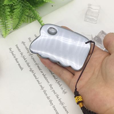 Estilo Terahertz Plate Scraping Massage Tool Gua Sha Guasha Tabela para Massagista de Corpo de Volta Prata