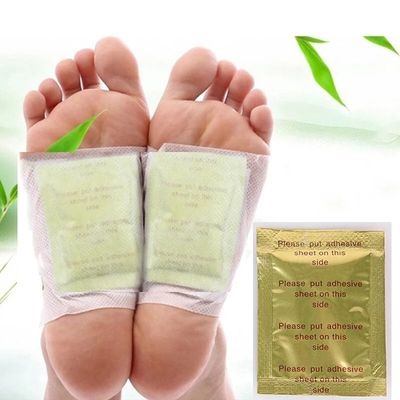 Função do adesivo para perda de peso 10 pacotes de almofadas para pés de gengibre 10 folhas adesivas para remover impurezas e aliviar o estresse
