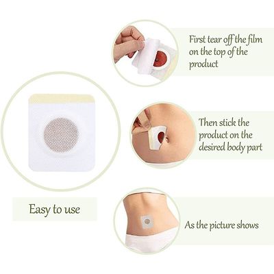 Detox Belly Slim Patch Para Mulheres Envio Gratuito Promove o Metabolismo Queima de Gordura Formar cintura Abdômen Gongo Branco OEM ODM