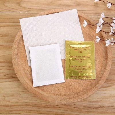 10 Pads Original Gold Detox Foot Patch Bamboo Foot Care Tool para melhorar o sono e a pele 12,5*10*4 cm