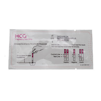 HCG Test Strip Pregnancy Accurate Mais de 99% de detecção precoce para a faixa interna Tamanho 80*3mm